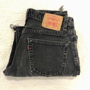 Vintage Washed Black Levi's 550 Jeans 30W x 25.5L